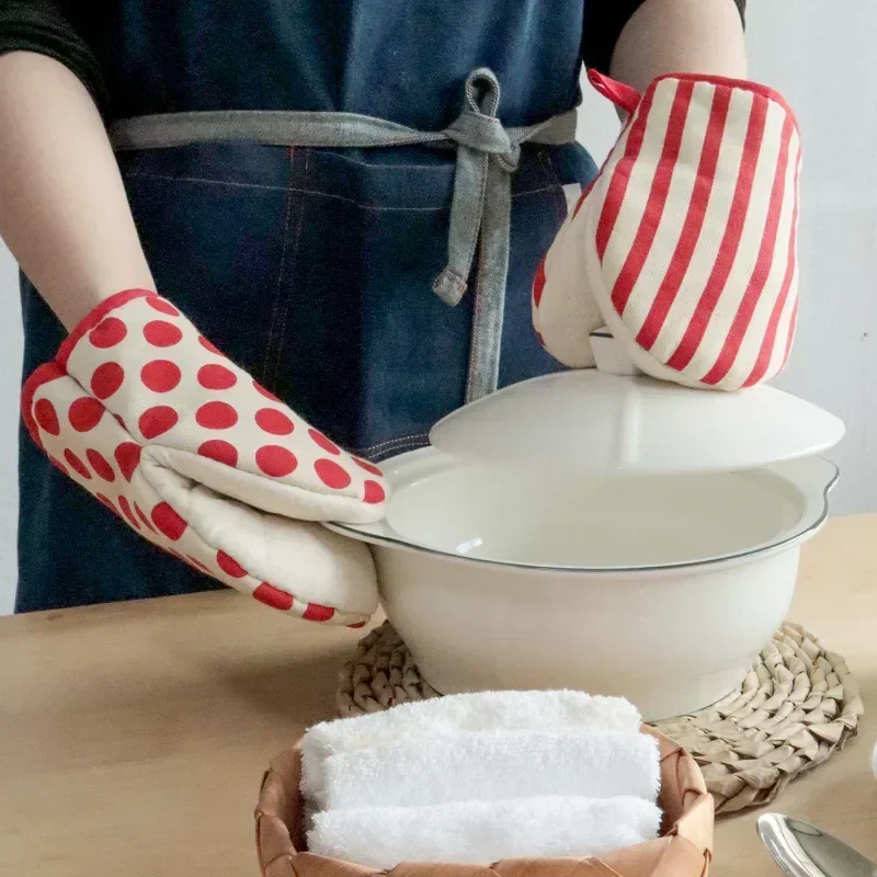 1PC Cotton Oven Mitts and Pot  - Heat Resistant Glove recension och pris